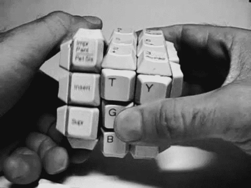 A visual mashup of a Sudoku grid and a Rubik's Cube symbolizing logic and challenge
